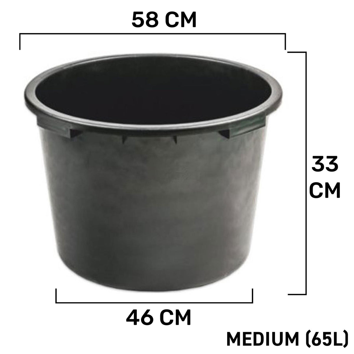 65L Round Tub with Drain Valve