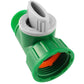 Tap Adapter with Valve 3/4" BSPM-F Green/Grey