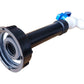 IBC 2” S60X6 Cap with Filter Extension and White Blue Plastic Tap