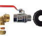 IBC 2” S60X6 Cap with BSPM-F Lever Valve and Brass Compression Elbow 1” BSP – 28mm