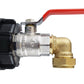 IBC 2” S60X6 Cap with Lever Valve and Brass Compression Elbow ¾” BSP – 22mm