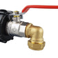 IBC 2” S60X6 Cap with Lever Valve and Brass Compression Elbow ¾” BSP – 22mm