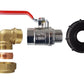 IBC 2” S60X6 Cap with Lever Valve and Brass Compression Elbow ¾” BSP – 22mm