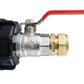 IBC 2” S60X6 Cap with Lever Valve and Brass Compression Straight ½” BSP – 15mm