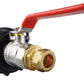 IBC 2” S60X6 Cap with BSP Female Lever Valve and Brass Compression Straight 1” BSP – 28mm
