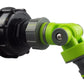 IBC 2” S60X6 Cap with Adjustable Tap Connector Lime
