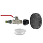 IBC 155mm Top Cap with 1/2" Metal Lever Valve and Quick Connector