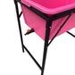 Pink Dog Bath with Drain Valve (Black) and Stand