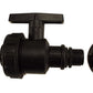 IBC 2” S60X6 Cap with Large Plastic Valve and Male Quick Connector