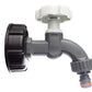 IBC 2” S60X6 Cap with ½” BSP Plastic Bib Tap