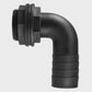 Tank Connector 90 Degree With Washer & Nut 1.5"BSPM - 1.5" Barb