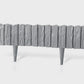 Lawn Edging, Plastic Palisade Wood Effect, 2.32m, Gray