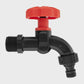 1/2" BSPM Plastic Quick Connect Tap Black/Orange