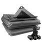 Silver XL-Grade Tarpaulin with 10 x 6" Bungee Balls (Black)