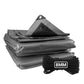 Silver XL-Grade Tarpaulin with 10 Metres of 8mm Bungee Rope