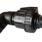 IBC 2” S60X6 Cap with Large Plastic Valve, 2” BSP Elbow and 50mm Barb Straight