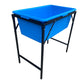 Blue Dog Bath with Drain Valve (WL) and Stand