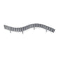 Lawn Edging, Plastic Palisade Wood Effect, 2.32m, Black