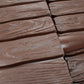 Lawn Edging, Plastic Palisade Wood Effect, 2.32m, Brown