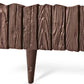 Lawn Edging, Plastic Palisade Wood Effect, 2.32m, Brown