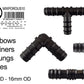Mix 1/2" Barb Connectors POROUS10