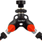 Double Tap Connector with Valves Metal