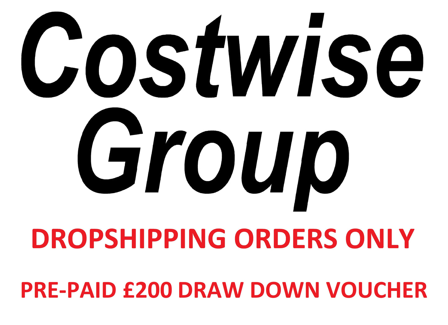 DROPSHIPPING ORDERS ONLY