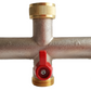 Three Way Tap Splitter Brass 3/4" BSP