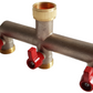 Three Way Tap Splitter Brass 3/4" BSP