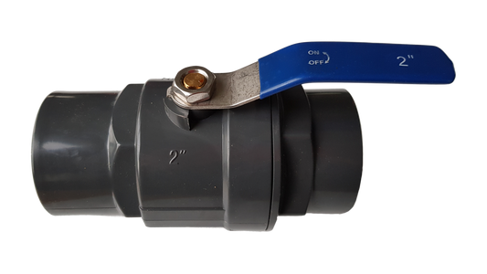 PP 2" BSPF Stopcock with Stainless Steel Ball Valve and Handle