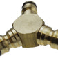 3 Way Male Snap-On Connector Brass