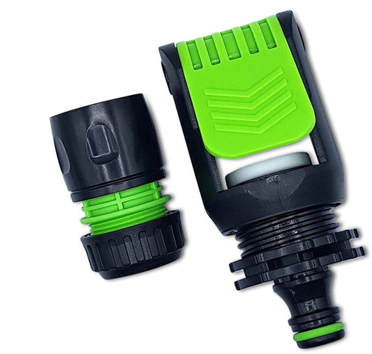 X001QQ9VV9 x100, Universal Tap Connector Adapter Mixer Indoor and Outdoor | Adjustable and Click-Lock | includes Bonus Female Connector for 1/2" or 5/8" Hose | Perfect for Kitchen, Garden, Bath. Set by MYPURECORE