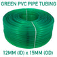 Green Semi-Transparent PVC Pipe 12mm*15mm