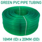 Green Semi-Transparent PVC Pipe 16mm*20mm