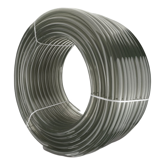 X001PEZNR3 x1, Flexible Hose Pipe 16mm Inside Diameter 20mm Outside Diameter – 4 Metres Grey PVC Food Grade Clear Plastic Tube for Fish Food, Engineering, Food Industry – Multipurpose PVC Pipe. Set by MYPURECORE