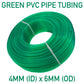 Green Semi-Transparent PVC Pipe 4mm*6mm