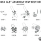 Hose Cart with Wheels for 60m 1/2" Garden Hose CW