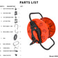 Hose Reel for 60m 1/2" Garden Hose CW