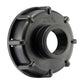 IBC 2” S60X6 Cap with Elbow Fitting, Large Plastic Valve and Male Quick Connector