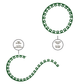 Lawn Border Set, Easy Border 50mm Green 10m with Pegs