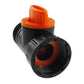 Tap Adapter with Valve 3/4" BSPM-F Black/Orange