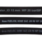 Rubber 12.7mm Braided Fuel, Oil Hose SAE J30 R6