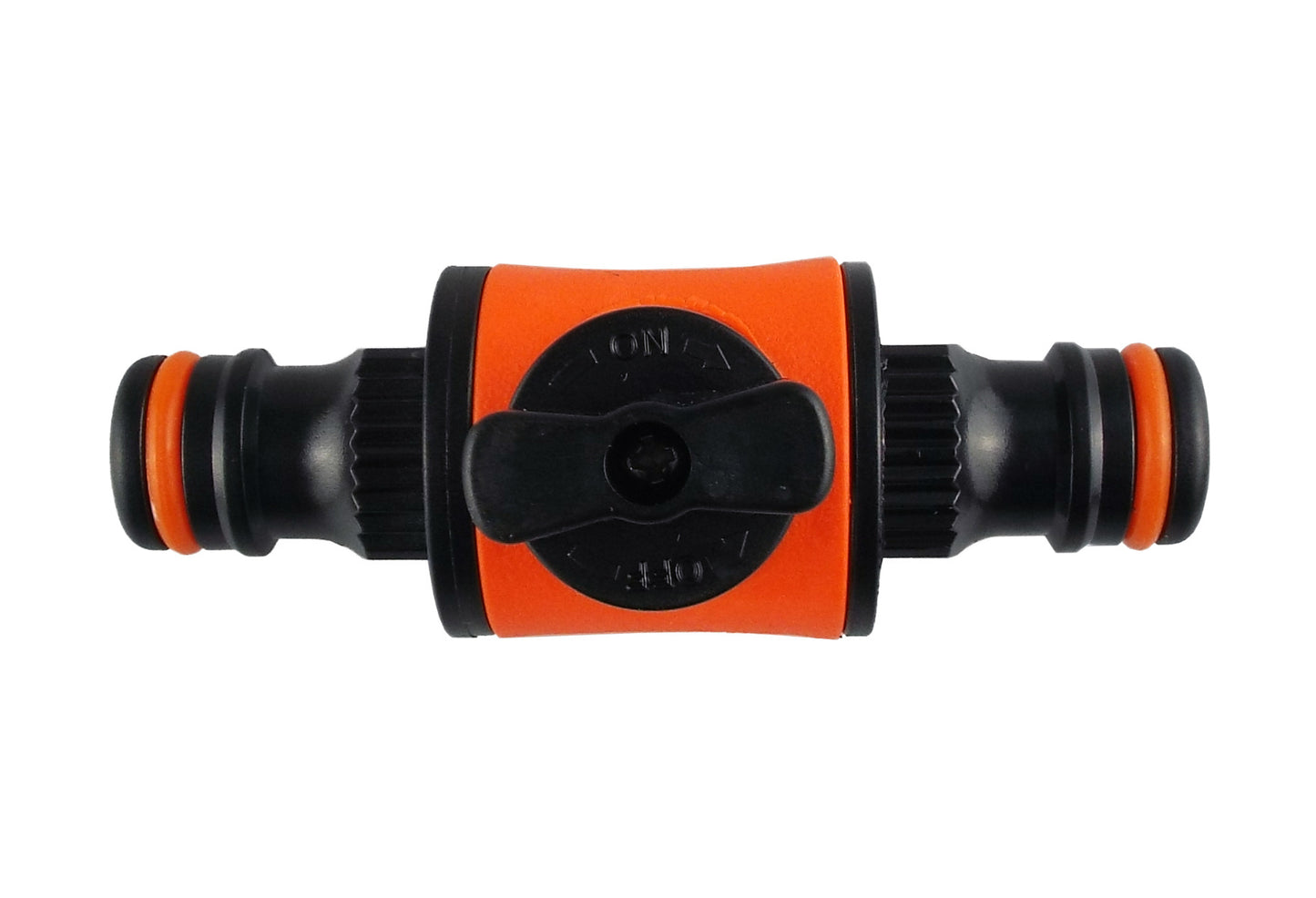 Cost Wise Snap On Male-Male In Line Valve Black/Orange