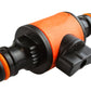 Cost Wise Snap On Male-Male In Line Valve Black/Orange
