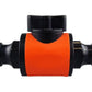Cost Wise Snap On Male-Male In Line Valve Black/Orange