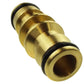 Two Way Male Snap-On Connector Brass