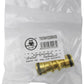 Two Way Male Snap-On Connector Brass