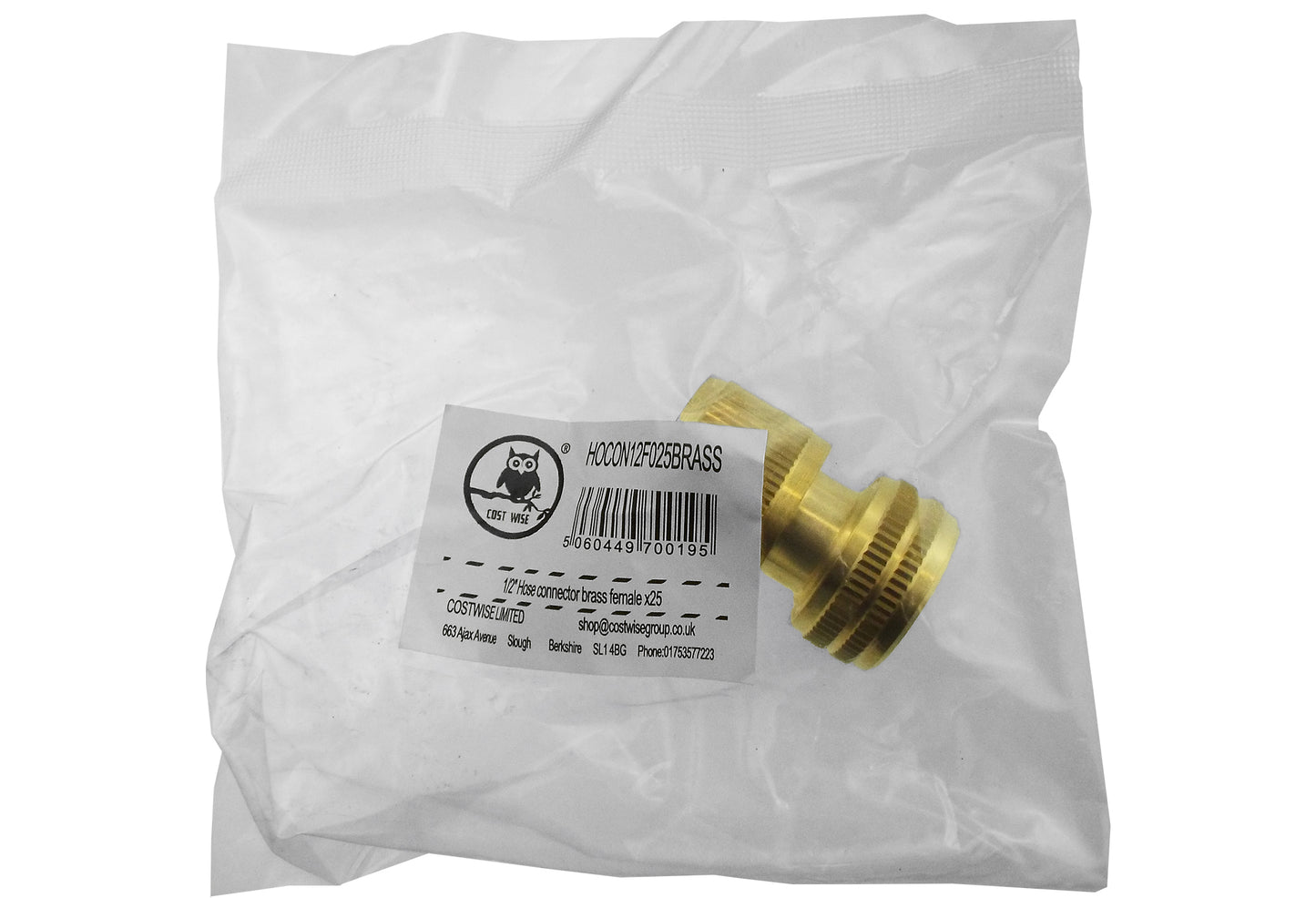 Hose Connector Snap-On Female Brass 1/2” Hose