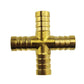 Brass Cross Joiner 6mm