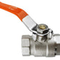 Brass Nickel-Plated Lever Valve 1" BSPF